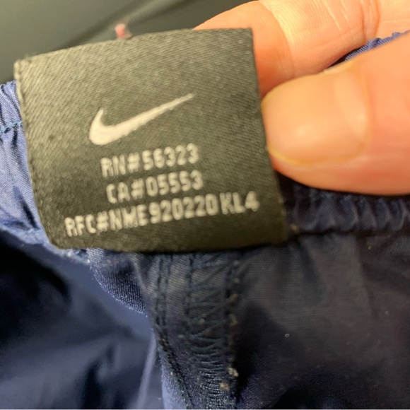 VTG Nike Windbreaker Nylon Track pant Wide Leg Convertible Zip Off Shorts Sz L - Picture 10 of 16